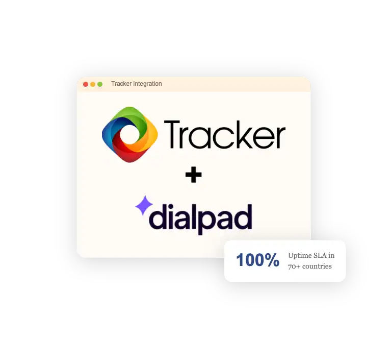 Dialpad-hero Tracker and Dialpad integration