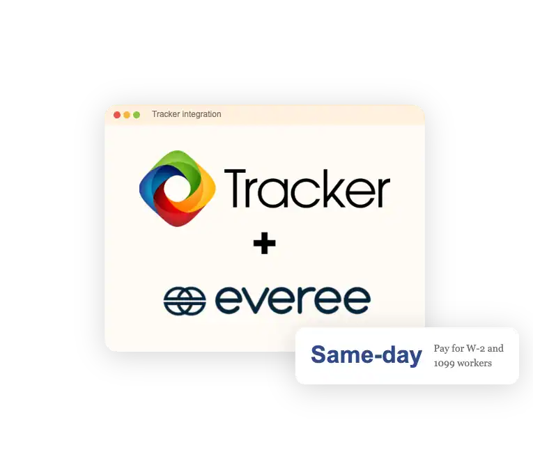 Tracker and Everee integration